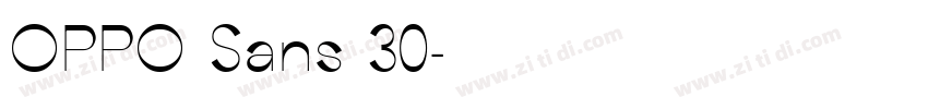 OPPO Sans 30字体转换
